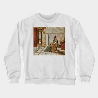 The Engagement Ring by John William Godward Crewneck Sweatshirt